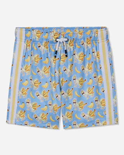 Goat Boys' Banana Split AOP Mesh Shorts Carolina Blue