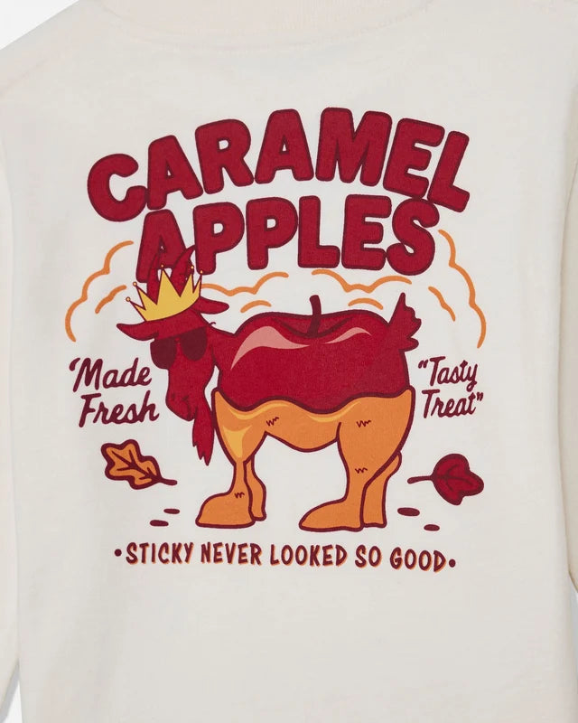 Goat Kids' Caramel Apples Long Sleeve Shirt Bone
