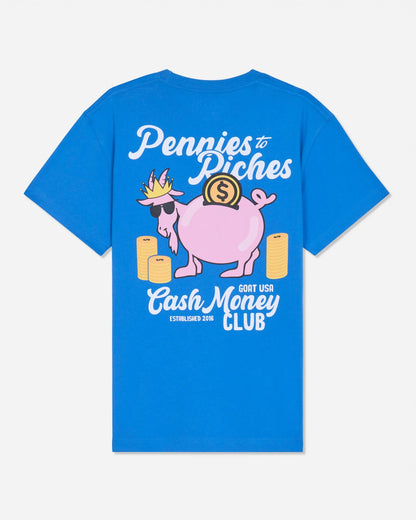 Goat Kids' Pennies to Riches Graphic Tee Royal