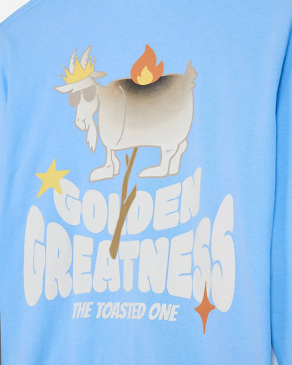Goat Kids' Golden Greatness Long Sleeve Shirt Carolina Blue