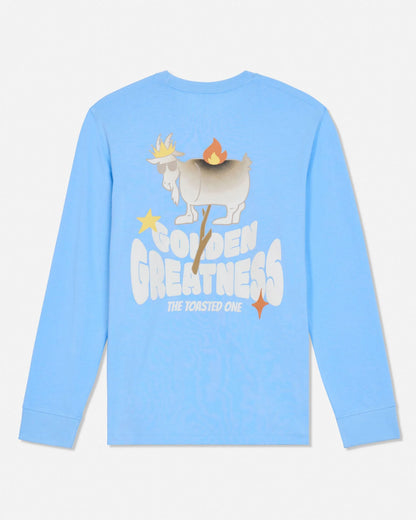 Goat Kids' Golden Greatness Long Sleeve Shirt Carolina Blue