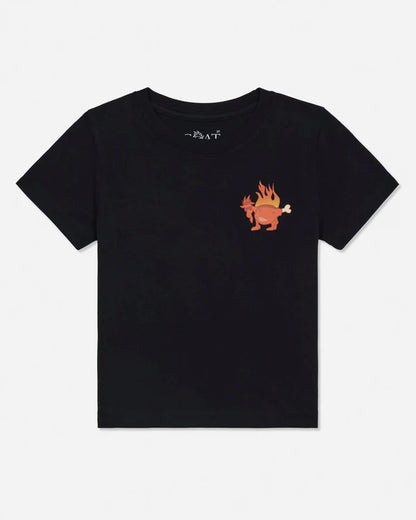 Goat Kids' Hot Wings T-Shirt Black