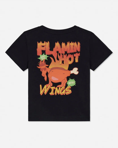 Goat Kids' Hot Wings T-Shirt Black