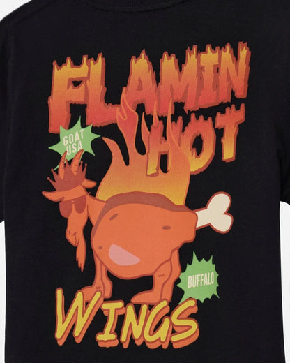 Goat Kids' Hot Wings T-Shirt Black