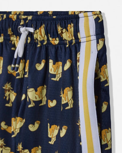 Goat Toddler Cheesy AOP Mesh Shorts Navy Blazer