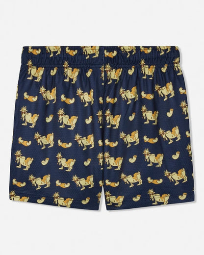 Goat Toddler Cheesy AOP Mesh Shorts Navy Blazer