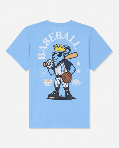 Goat Kids' Most Valuable GOAT Baseball T-Shirt Carolina Blue
