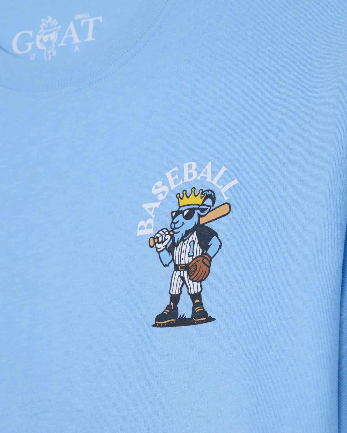 Goat Kids' Most Valuable GOAT Baseball T-Shirt Carolina Blue