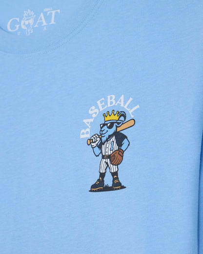 Goat Kids' Most Valuable GOAT Baseball T-Shirt Carolina Blue
