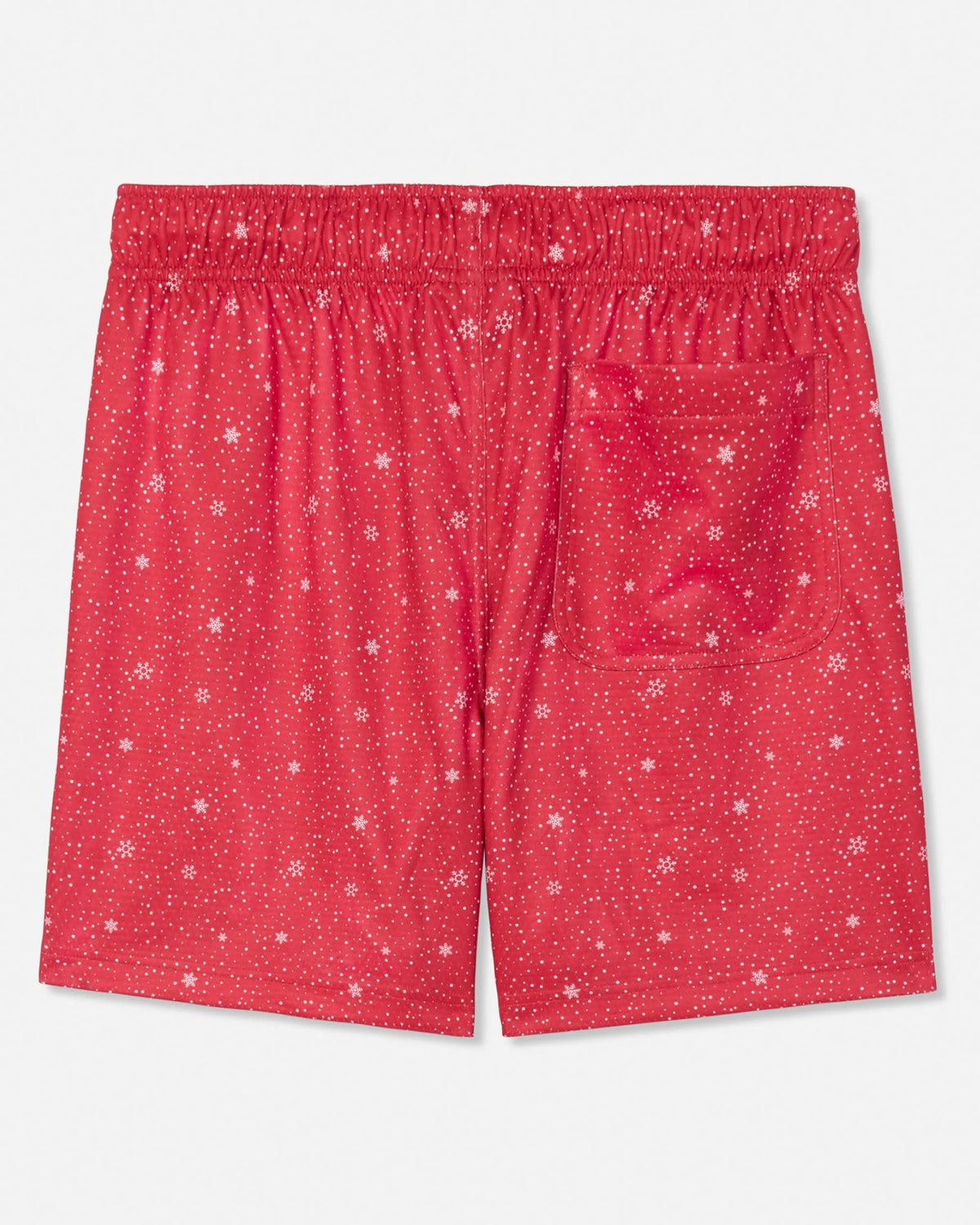 Goat Boys Snowflake and Santa Mesh Shorts: Red - Persnickety Shop