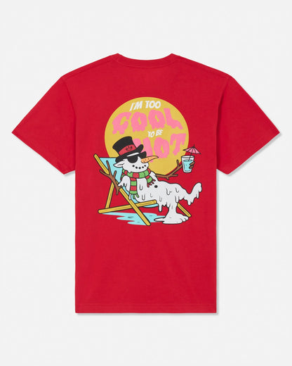 Goat Kids Snowman T-shirt: Enduring Red - Persnickety Shop