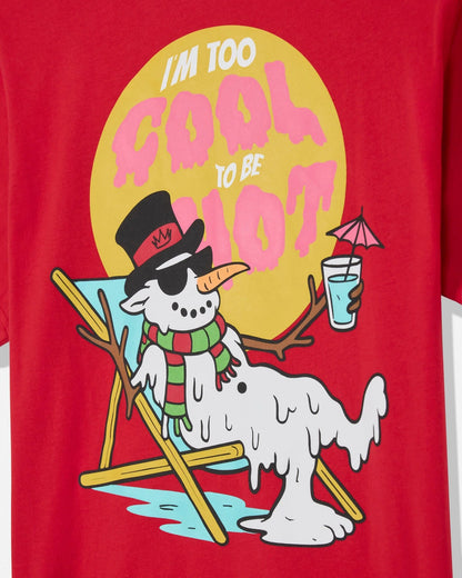 Goat Kids Snowman T-shirt: Enduring Red - Persnickety Shop