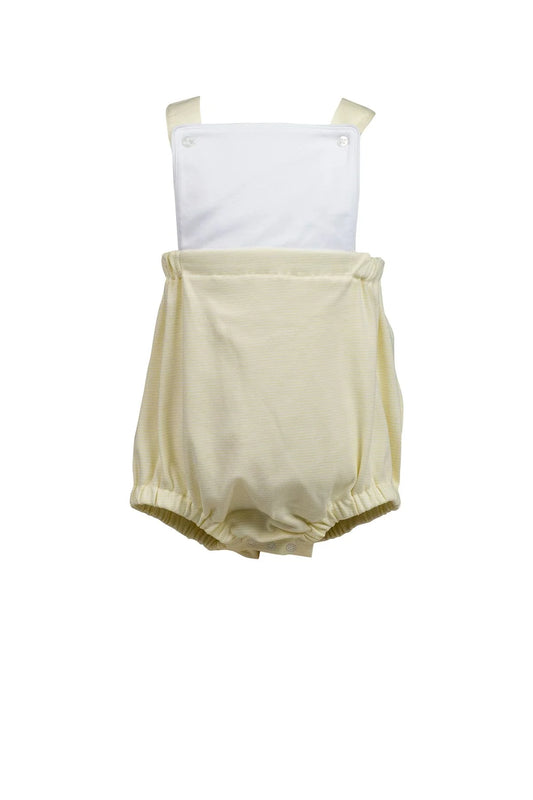 The Proper Peony | Yellow Stripe Boy Bubble - Persnickety Shop