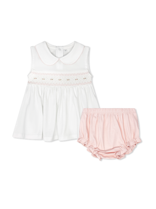ROSE DIAPER SET- PALMER PINK PIMA, FLOWERS - Persnickety Shop