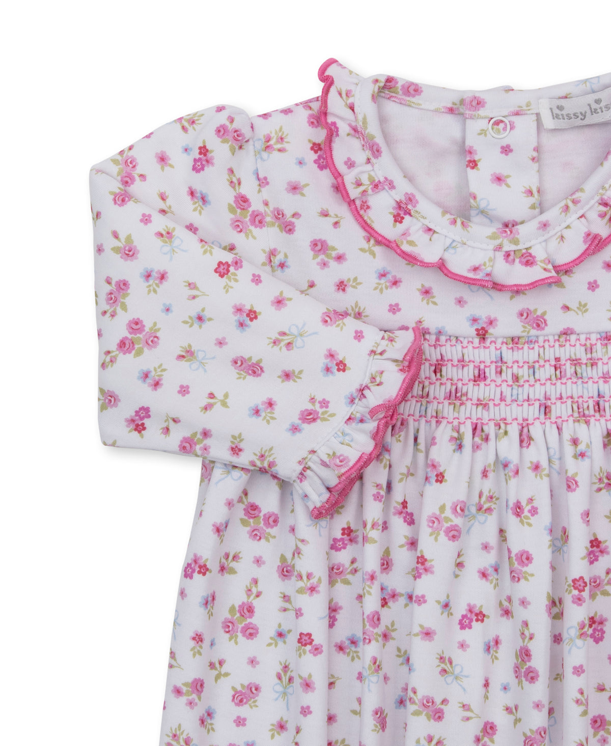 Kissy Kissy Rose Renaissance Pink Smocked Sack - Persnickety Shop