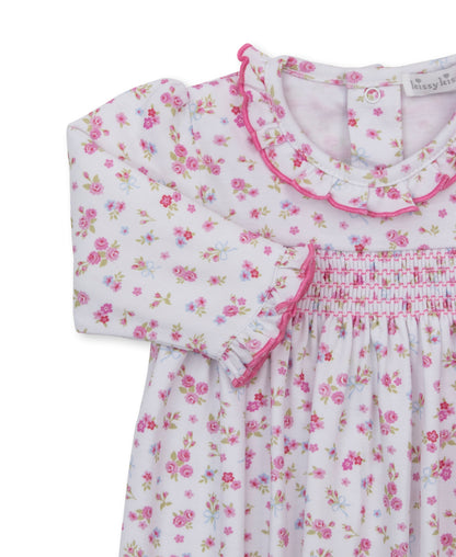 Kissy Kissy Rose Renaissance Pink Smocked Sack - Persnickety Shop