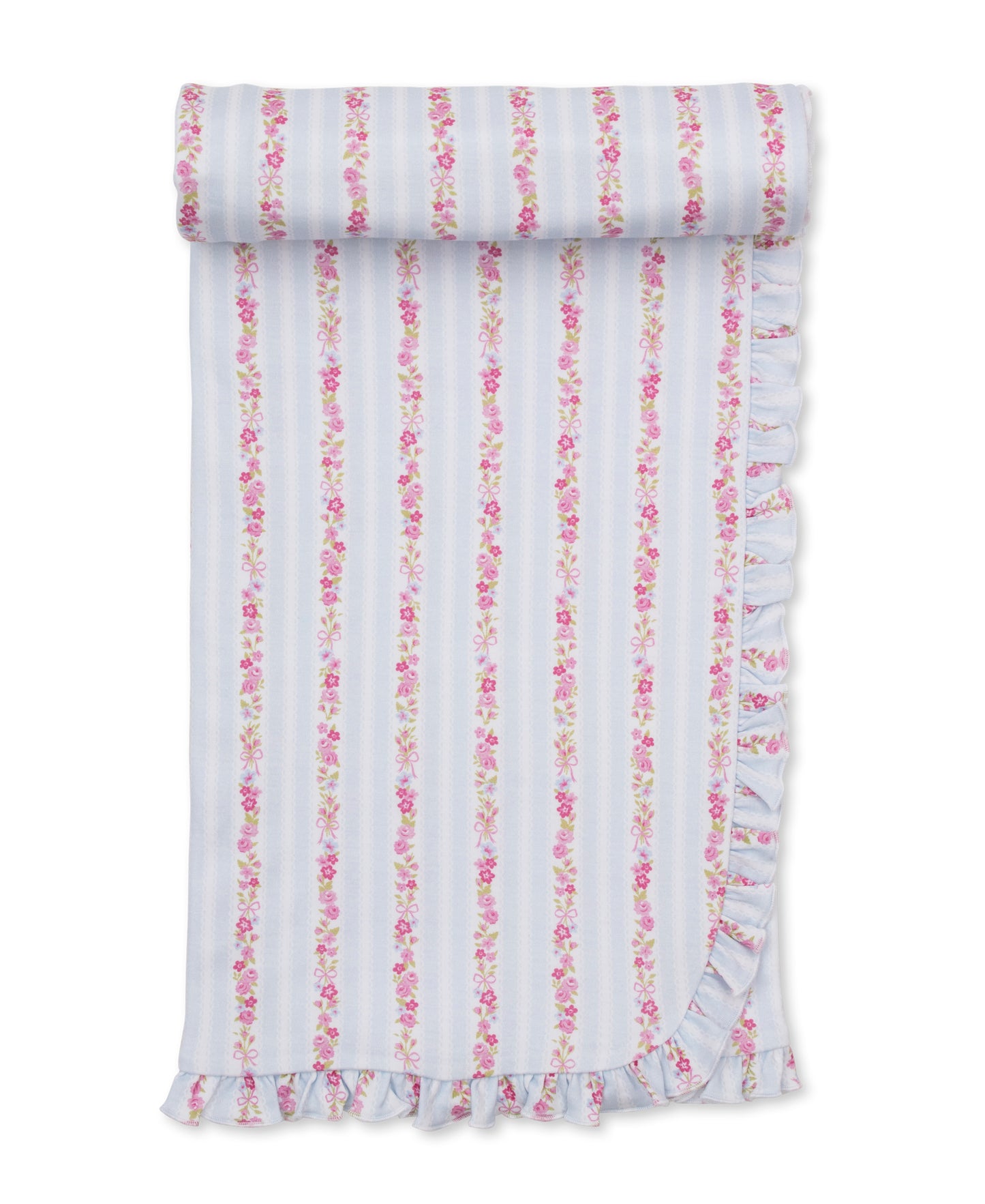 Kissy Kissy Light Blue Rose Renaissance Blanket - Persnickety Shop