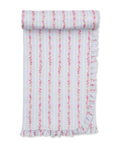 Kissy Kissy Light Blue Rose Renaissance Blanket - Persnickety Shop