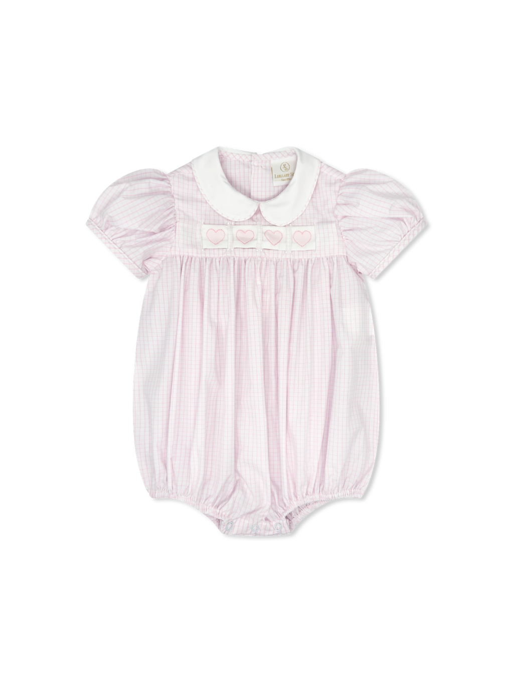 RUTH RIBBON BUBBLE- CLASSIC PINK WINDOWPANE - Persnickety Shop