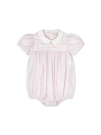 RUTH RIBBON BUBBLE- CLASSIC PINK WINDOWPANE - Persnickety Shop