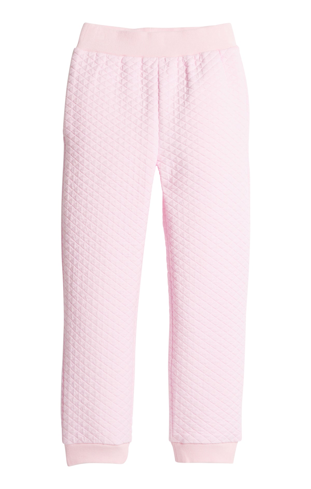 Little English Classic Quilted Joggers - Light Pink