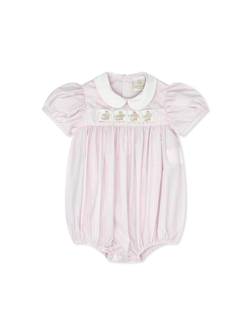 RUTH RIBBON BUBBLE- CLASSIC PINK WINDOWPANE - Persnickety Shop