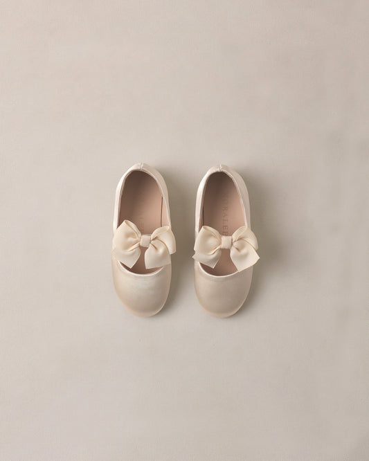 Bow Ballet Flats Pearl by Noralee - Persnickety Shop