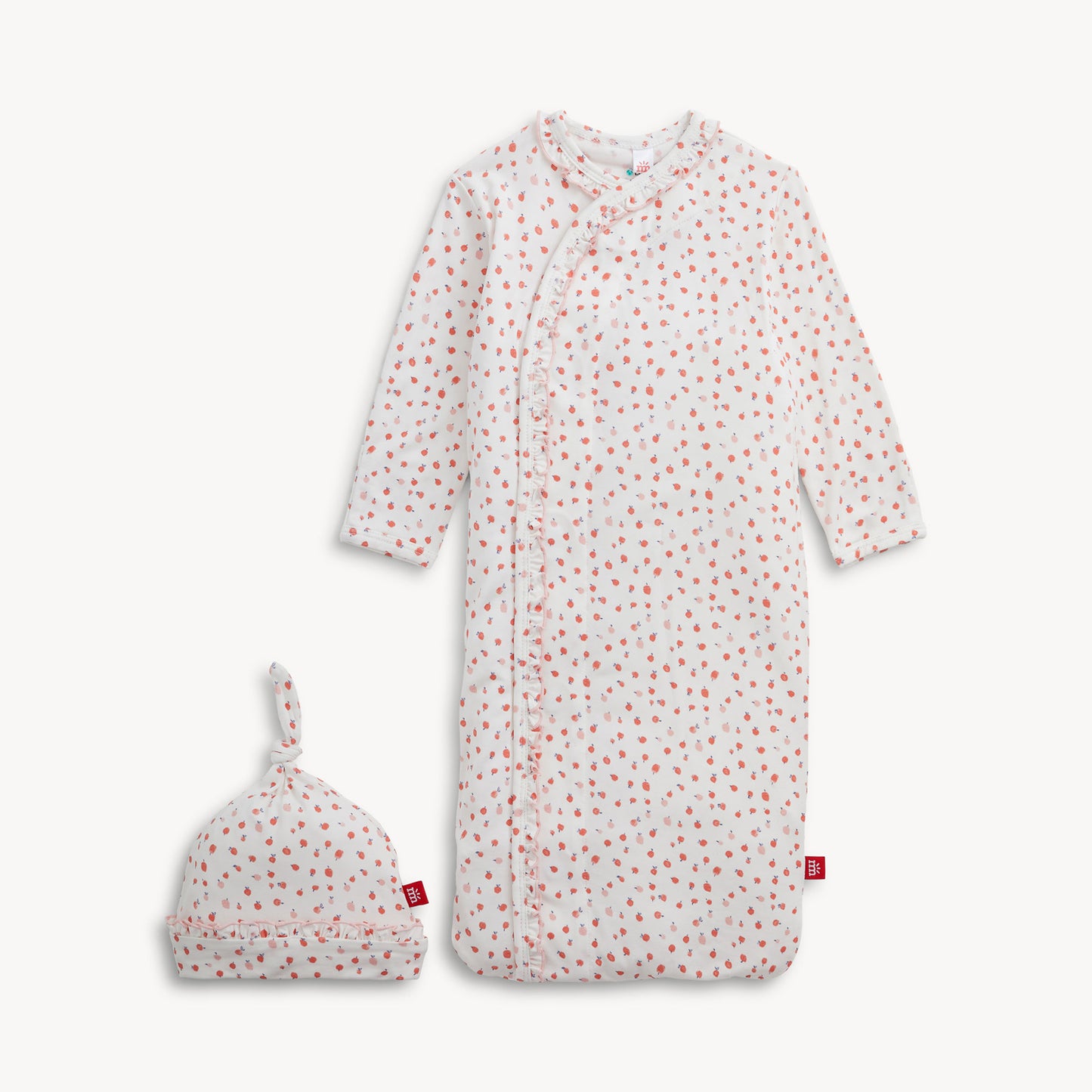 PREORDER Apple Blossom Modal Gown & Hat Set W/ Ruffle Magnetic Me