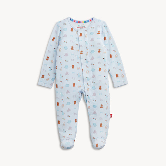 Magnetic Me Nursery Nostalgia Blue Modal Footie