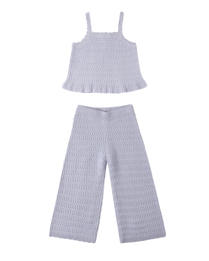MARI KNIT SET PERIWINKLE - Persnickety Shop