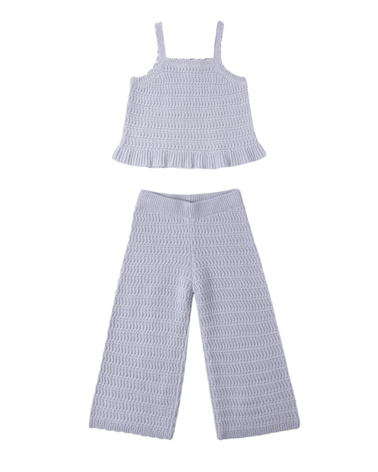 MARI KNIT SET PERIWINKLE - Persnickety Shop
