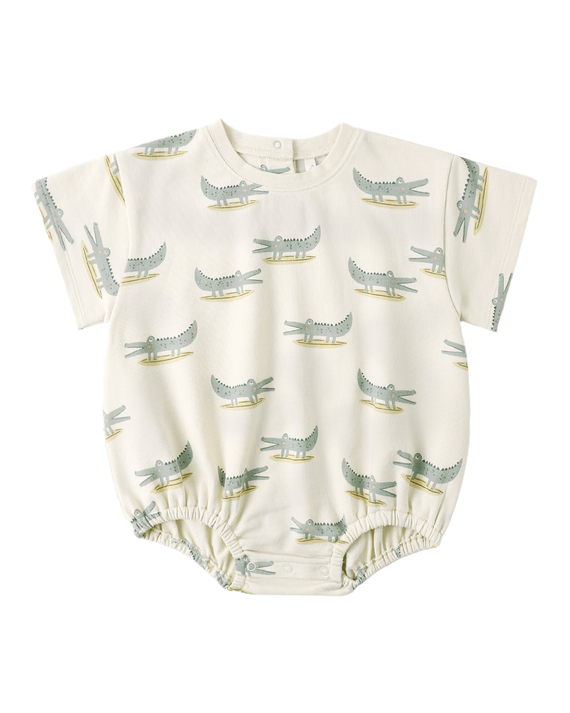 RELAXED BUBBLE ROMPER ALLIGATORS - Persnickety Shop
