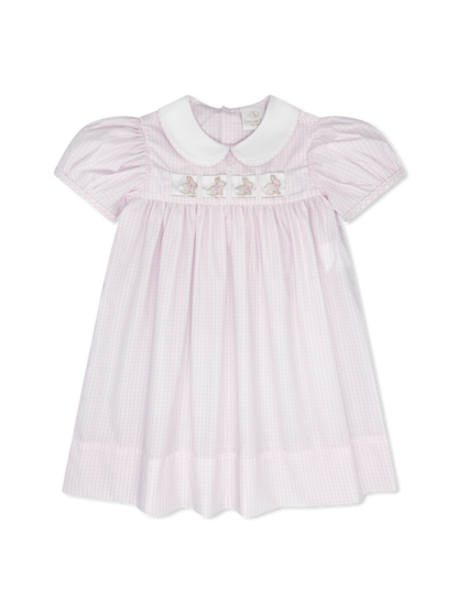 RUTH RIBBON DRESS- CLASSIC PINK WINDOWPANE (Copy) - Persnickety Shop