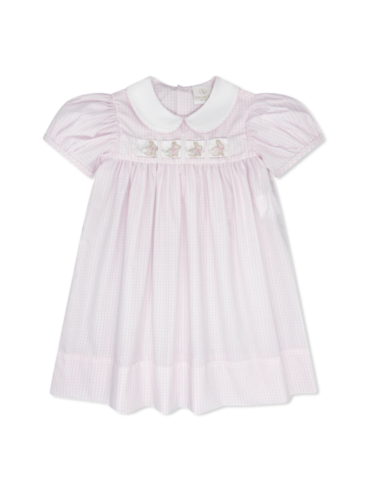 RUTH RIBBON DRESS- CLASSIC PINK WINDOWPANE (Copy) - Persnickety Shop