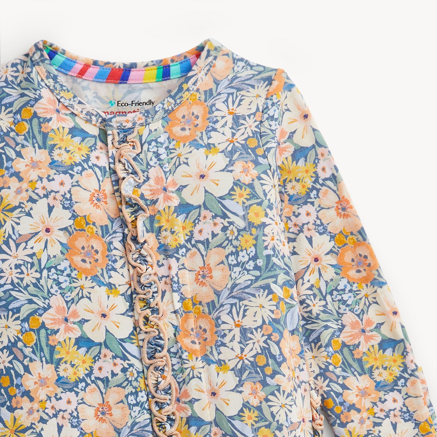 PREORDERFlora Modal Ruffle Footie Magnetic Me