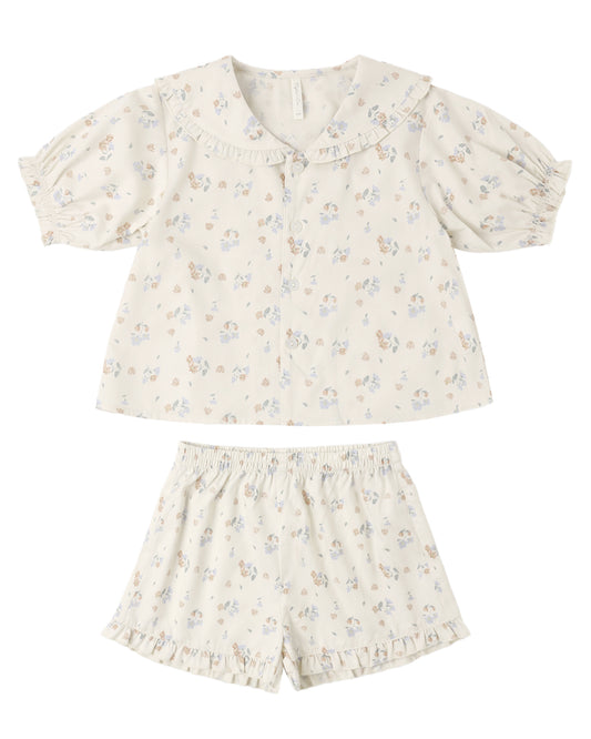 DELILAH PAJAMA SET PASTEL GARDEN - Persnickety Shop