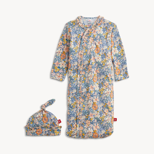 PREORDER Flora Modal Gown+hat Set W Ruffle Magnetic Me