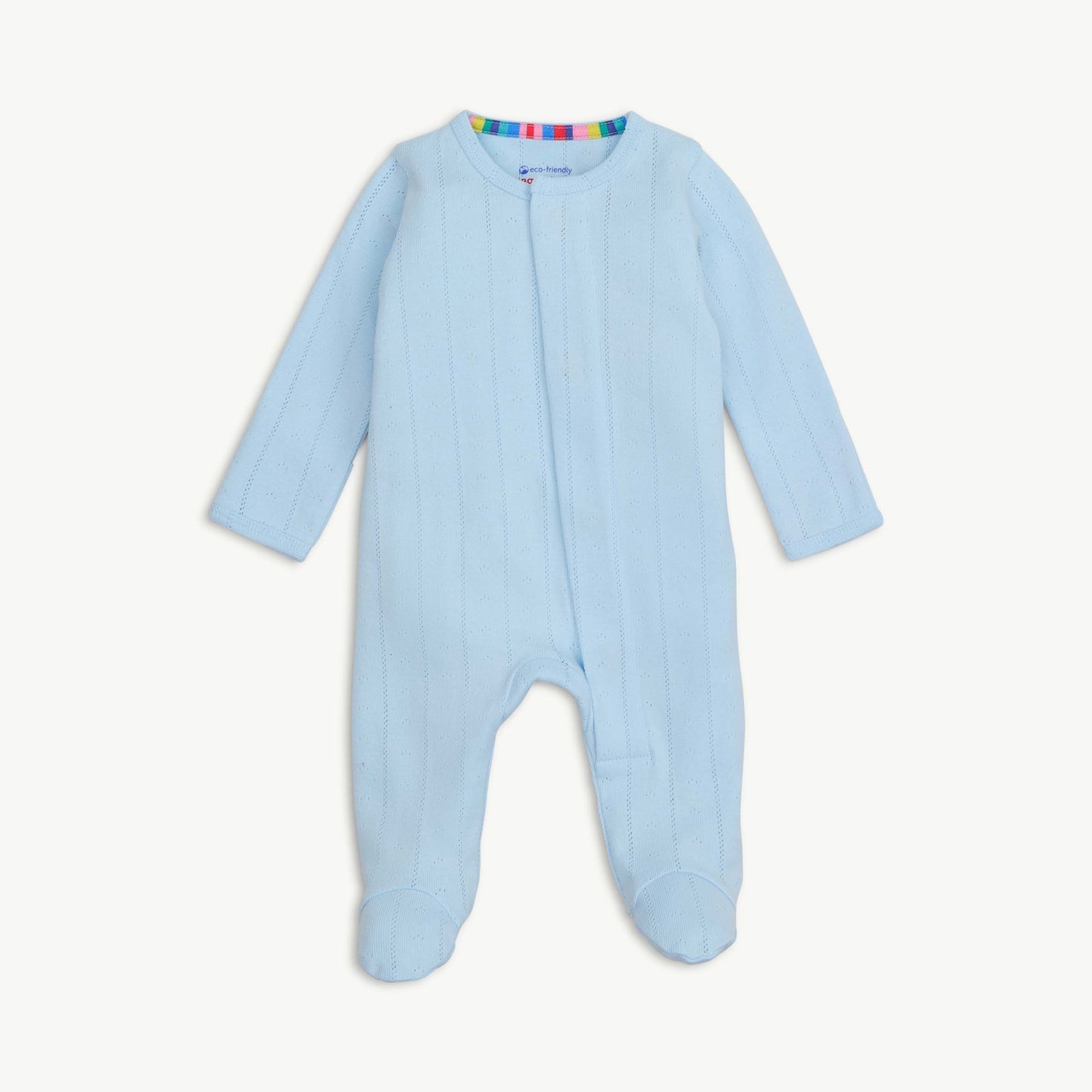 PREORDER Magnetic Me Love Lines Blue Pointelle Footie
