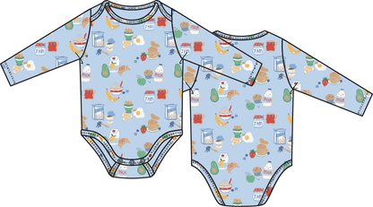 Angel Dear Breakfast Club Blue - Long Sleeve Bodysuit
