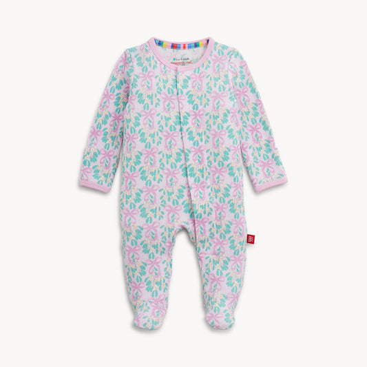 PREORDER Magnetic Me Mistle Bow Waffle Footie