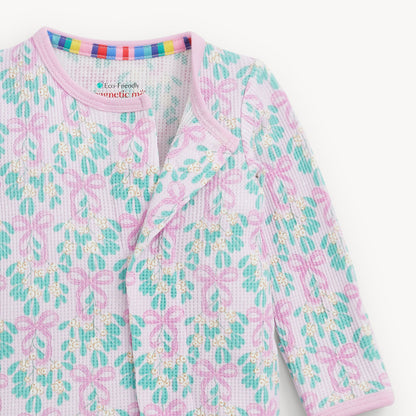 PREORDER Magnetic Me Mistle Bow Waffle Footie