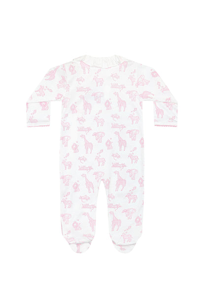 Nellapima PINK SAFARI CROSSOVER FOOTIE - Persnickety Shop
