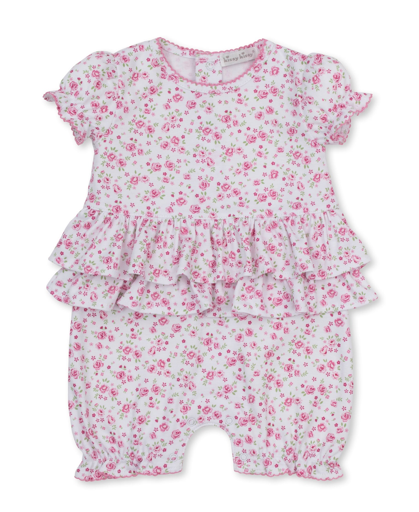 Kissy Kissy Cottage Roses short playsuit Pink - Persnickety Shop