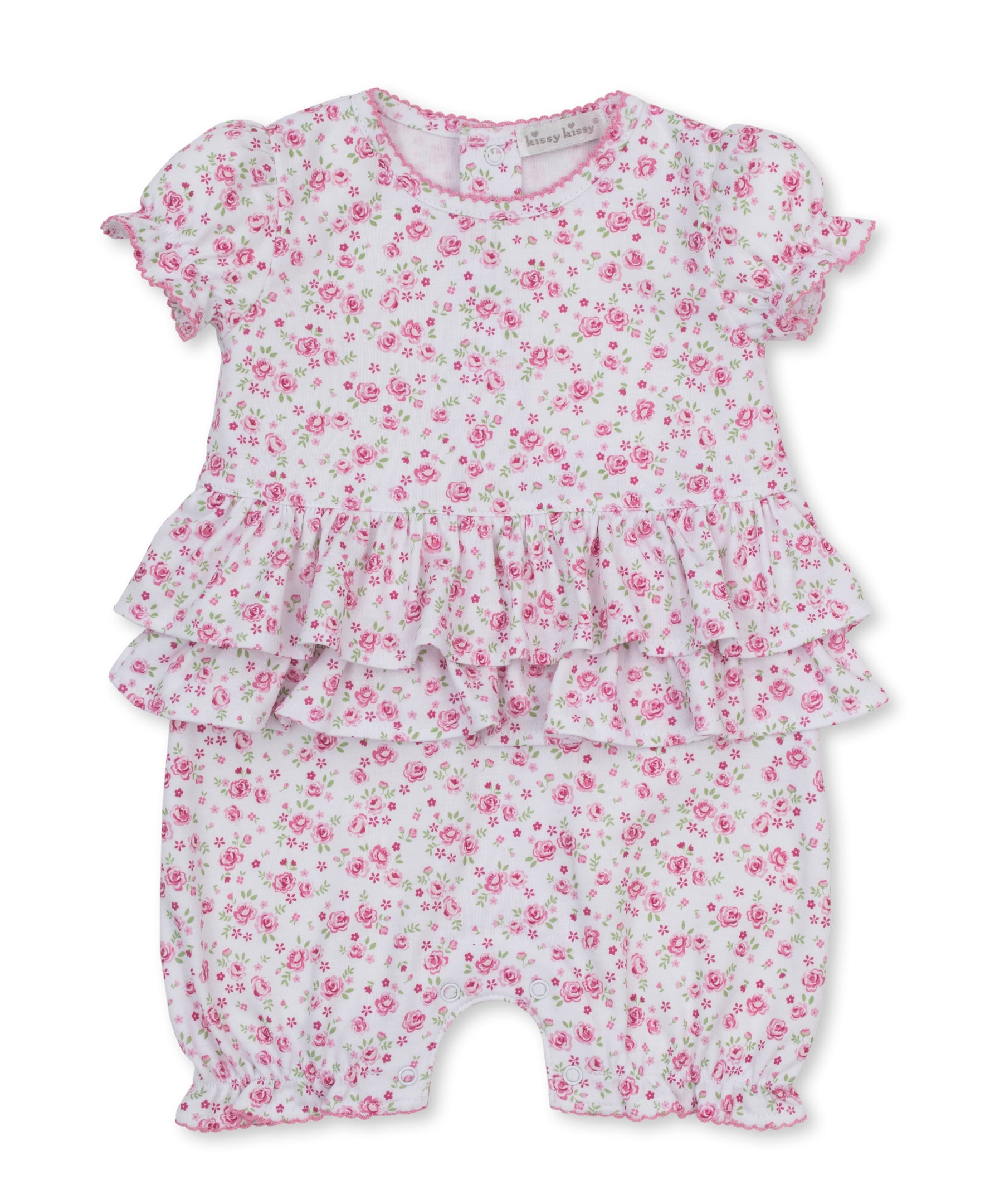 Kissy Kissy Cottage Roses short playsuit Pink - Persnickety Shop