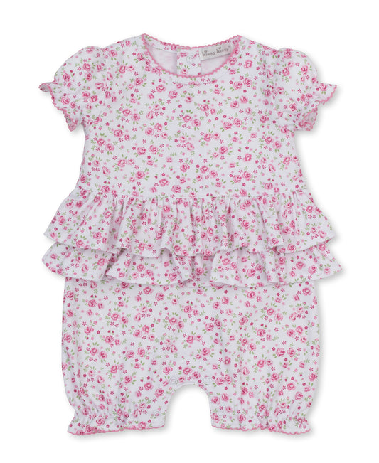 Kissy Kissy Cottage Roses short playsuit Pink - Persnickety Shop