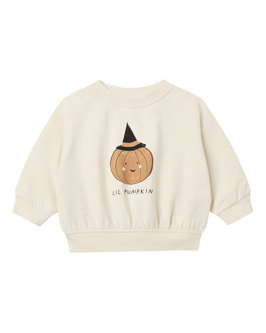 *PRE ORDER* RYLEE + CRU RELAXED FLEECE SWEATSHIRT LIL PUMPKIN