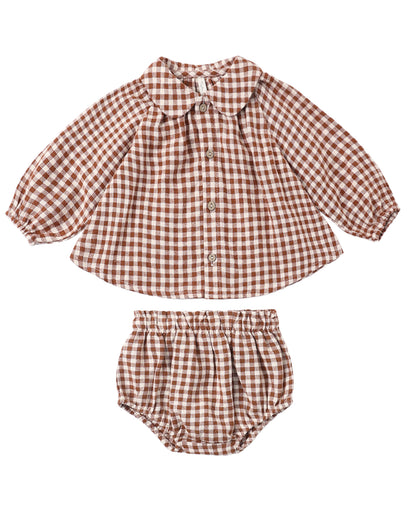 RYLEE & CRU NELLIE SET BRICK CHECK