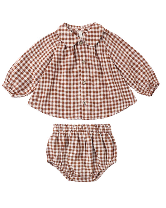 *PRE ORDER* RYLEE & CRU NELLIE SET BRICK CHECK