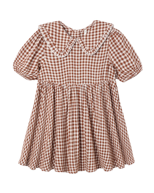 *PRE ORDER* RYLEE + CRU CAMILLE DRESS BRICK CHECK