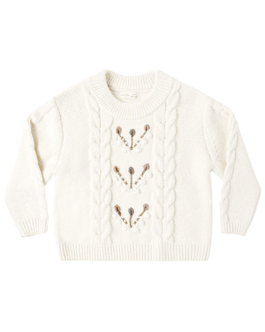*PRE ORDER* RYLEE + CRU REAGAN SWEATER NATURAL